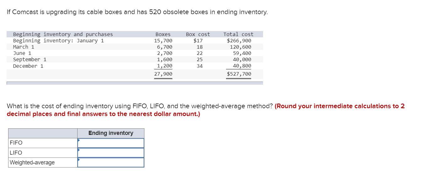  If Comcast is upgrading its cable boxes and has 520 obsolete
