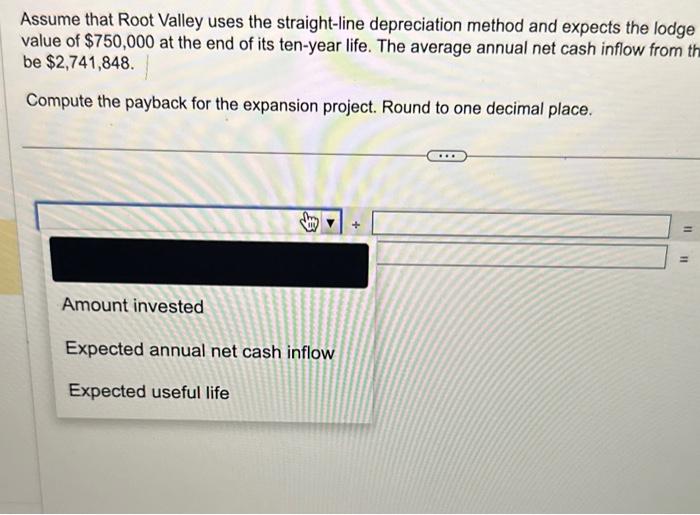 Consider how Root Valley Spring Park Lodge could use capital budgeting to