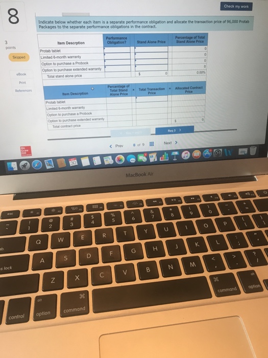 sells a tablet computer called the Protab. The $890 sales price of