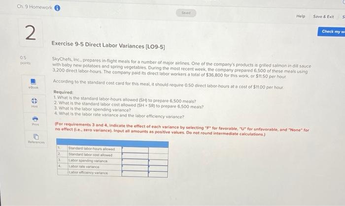  Ch 9 Homework Sed Help Save & Exit S 2 Check
