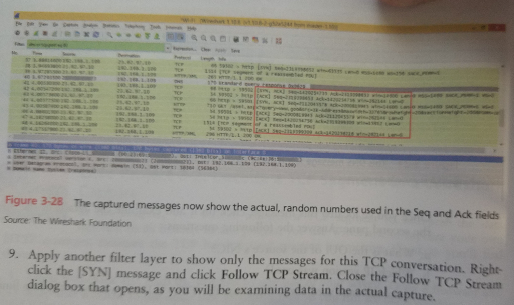 data included in its header. In this project, you use Wireshark to