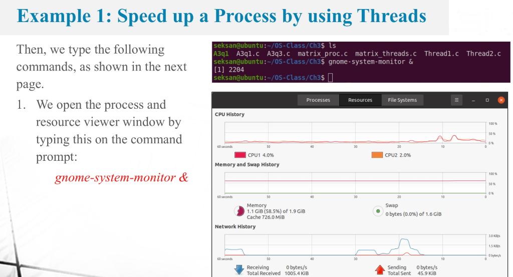 * Brief Description: * A quick test: matrix multiplication via: * -