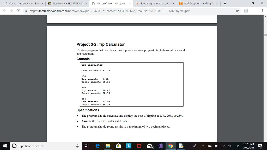 Python Programming Using an if, elif, else statement generate: Cenual Aulhenlicaliun se