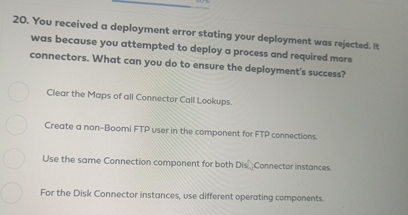 You received a deployment error stating your deployment was rejected. It