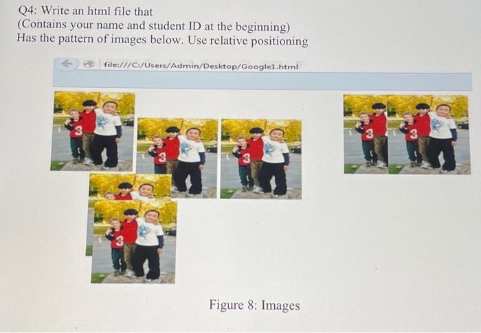  please write the code by html ( notepad ) and send