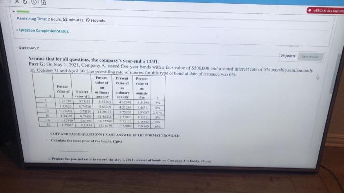 Company A for year ended 12/31/22. if any, associated with this bond.