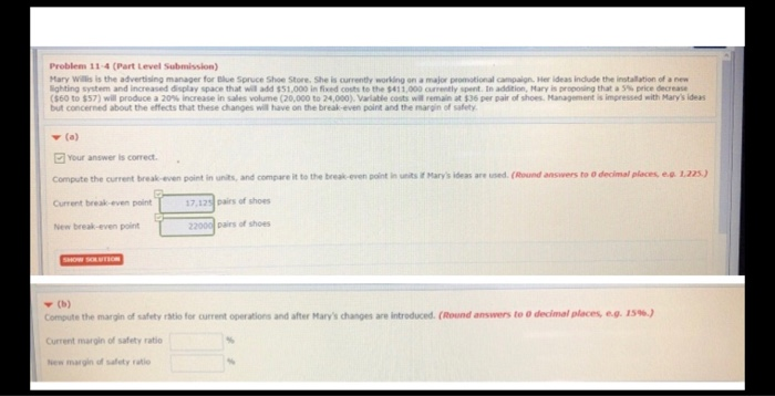  Problem 11 4 (Part Level Submission) Mary W is is the