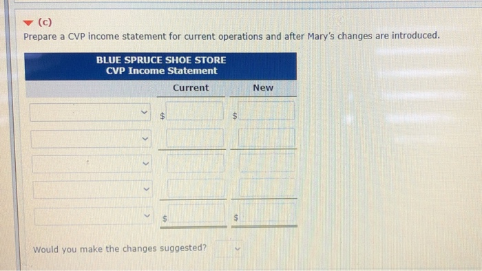 advertising manager for Blue Spruce Shoe Store. She is currently working on