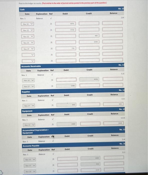 employees, of which $840 is for October salaries. 10 Recelved $4,096 cash