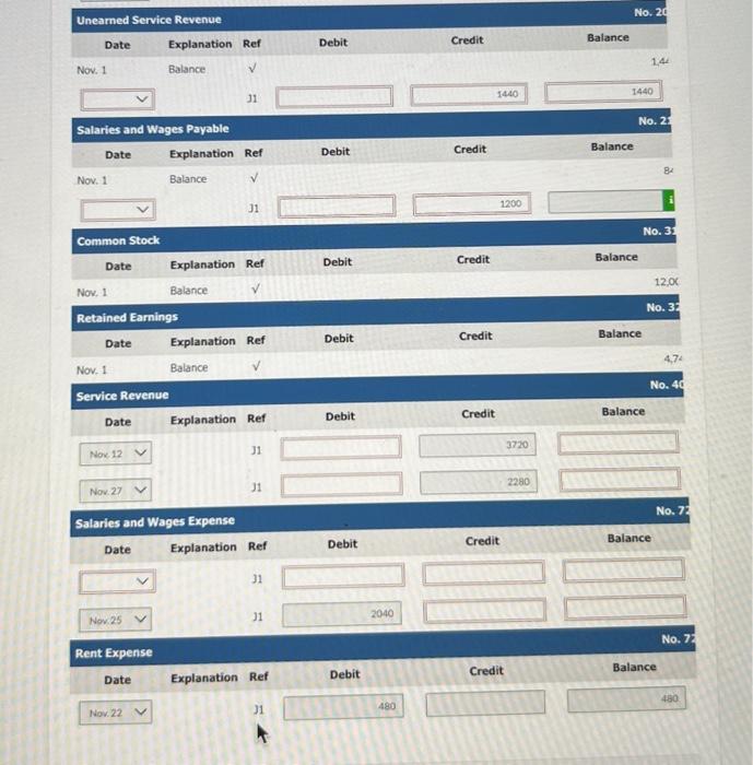 from customers on account. 12 Received $3,720 cash for services performed in