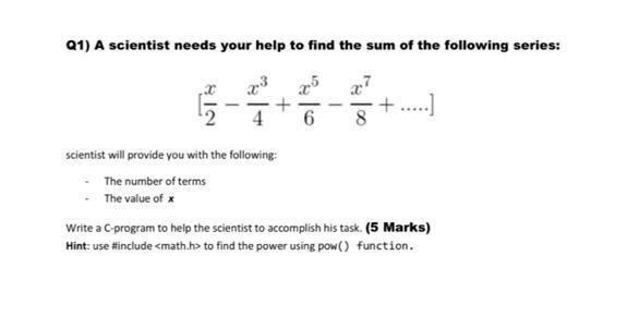N varae what will be the output generated? (1.5 Marks) Write the