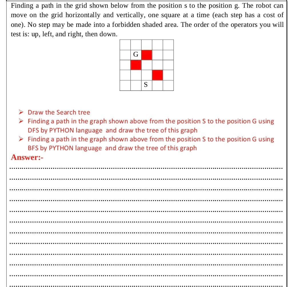  Finding a path in the grid shown below from the position