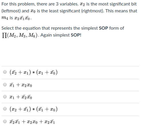a) b) c) For this problem, there are 3 variables. 2 is