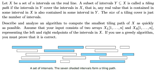 Please help with Algorithm question: Let X be a set of n