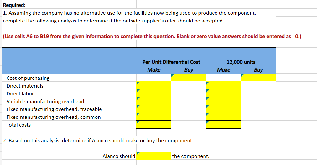Plwase give me the EXCEL FORMULAS with your answer Required: 1. Assuming