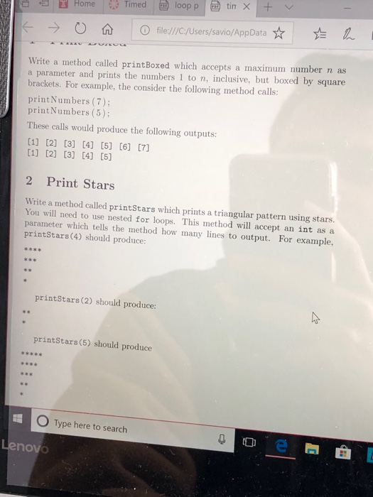 Need help ASAP by using JAVA Thanks! -) O 0 file://cnsers/savio/AppData