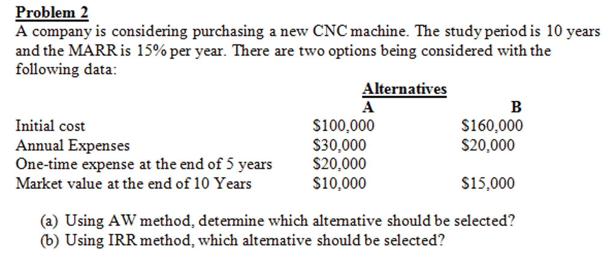 Please answer part B of this problem and show all steps. Thanks.