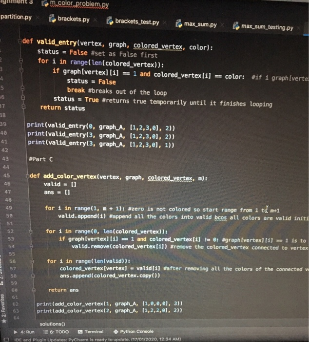 part A - gets the graph from text file by reading the