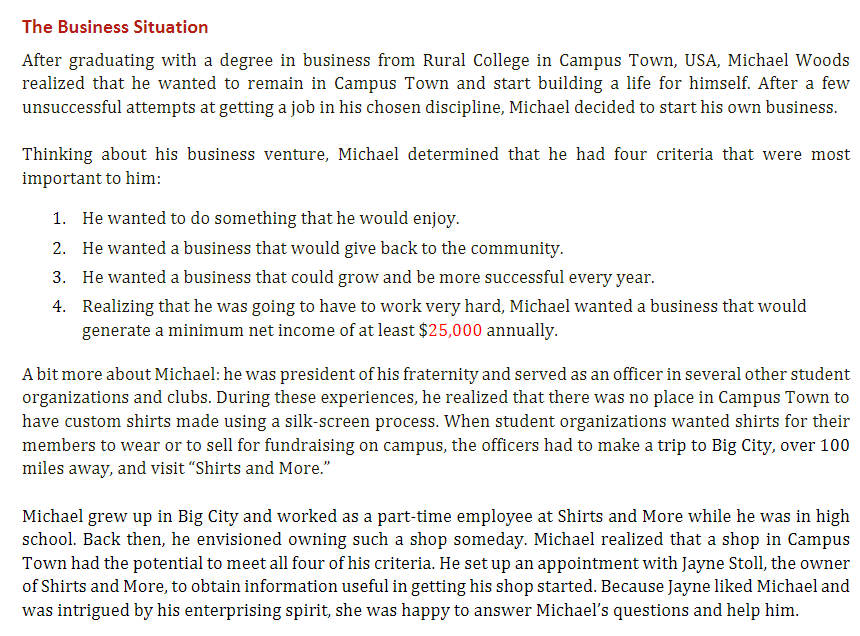 13. Using the information contained in the case and the previous