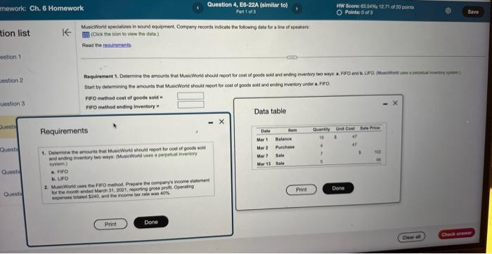 please help me to solve three question. I appreciate Kt MusicWorid specializes