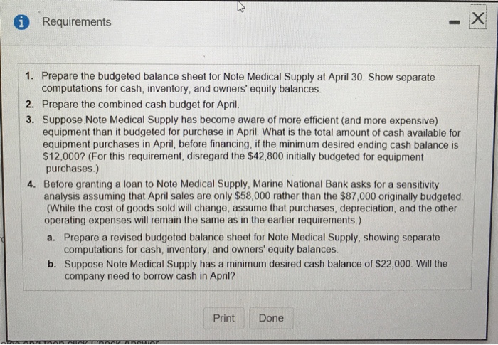 Note Medical Supply has applied tor a loan Marine National Bank has