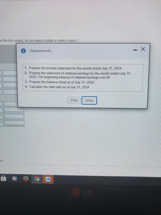 25,000 ning balance of total and any decreas 22,000 2.000 Service Revenue