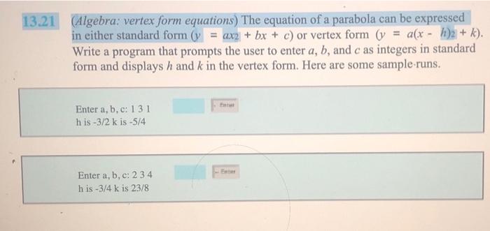 in java please class name Exercise13_21 if possible according to pearson 13.21