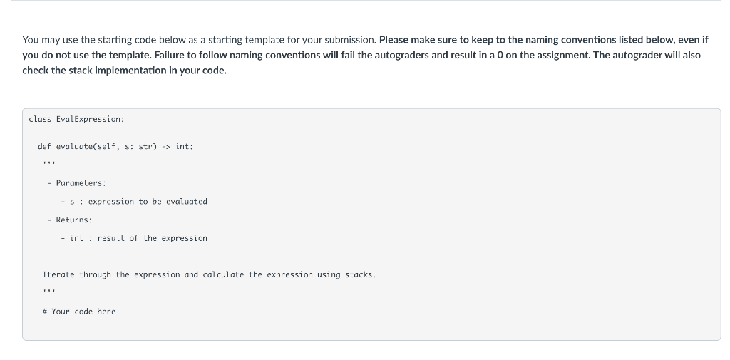 an expression, evaluate this expression and return its value. The integer division