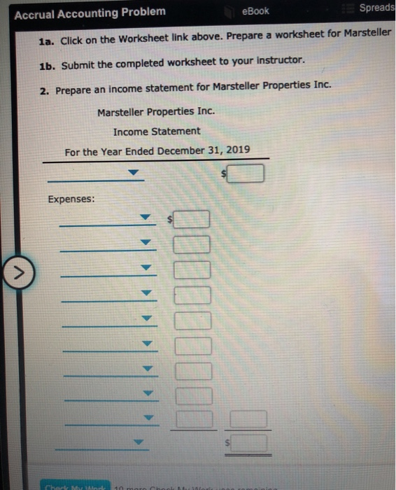 Problem 3-71A Preparing a Worksheet Marsteller Properties Inc. owns apartments that it