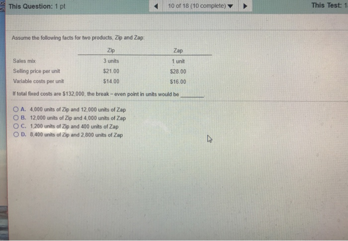 construct the Total Cost line on a cost - volume-profit graph, plot
