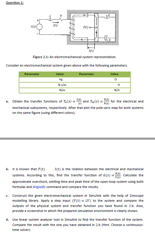  Question 2: 0 V/t) It) Ft) 4M E X(t) Figure 2.1: