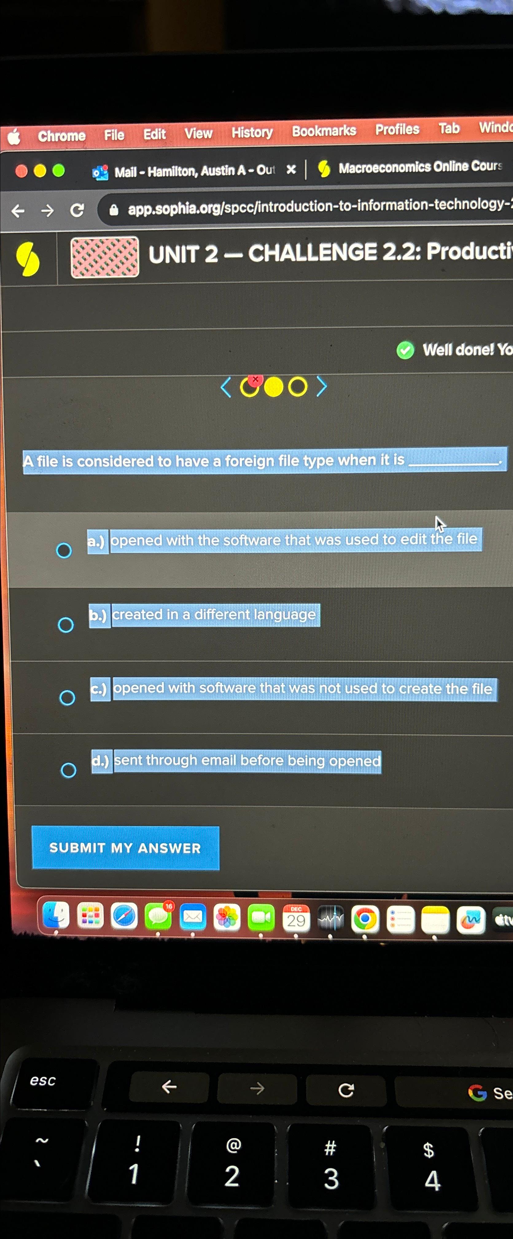  UNIT 2- CHALLENGE 2.2: Producti Well donel Yo (:000:) A file