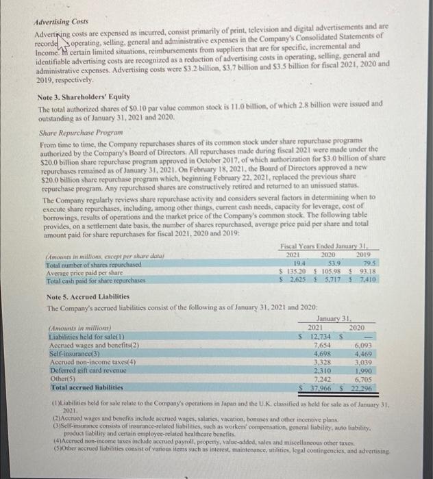 future? Consolidated Statements of Operations Note: Per share amounts may not foot