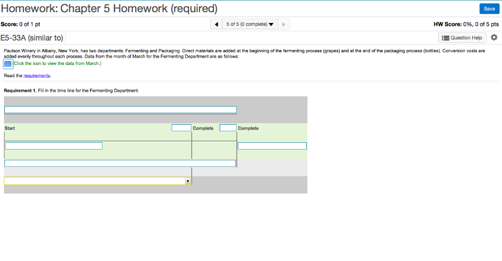 questions E5-33A (similar to) Question Help Paulson Winery in Albany, New York,