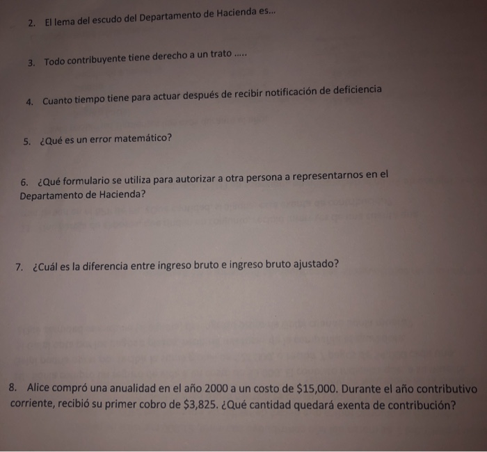  correct answer and explaining the process 2. El lema del escudo