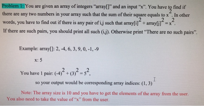  The code is in C Problem 1: You are given an