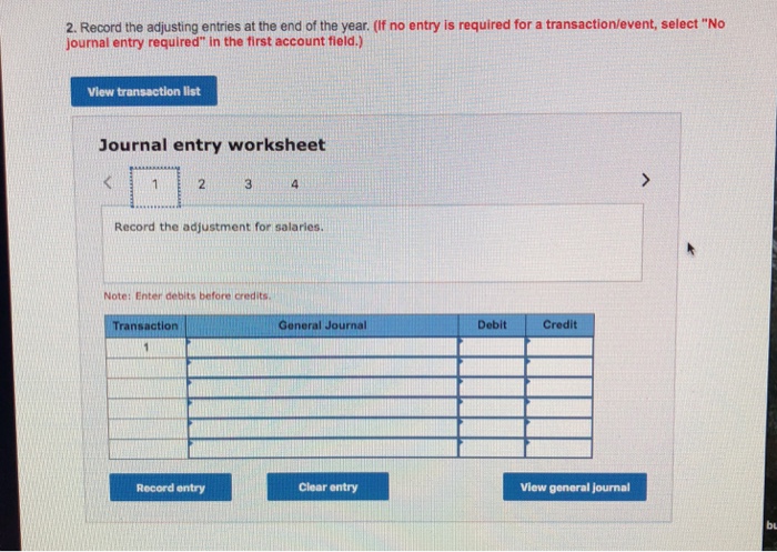 rent 3. Record the adjustment for supplies 4. Record the adjustment for