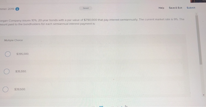  Save & Exit Submit Help Saved mmer 2019 i organ Company