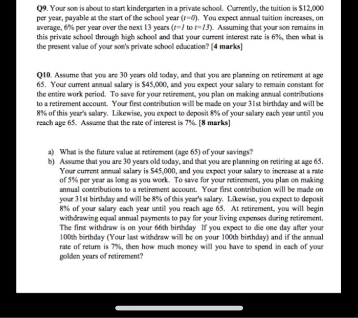 Make sure answers are correct pls. & show formulas used 09. Your