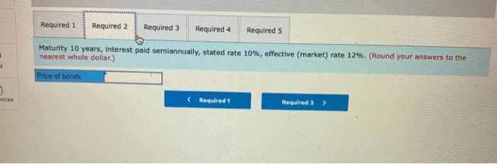 calculate the price of a $1.7 million bond issue under each of