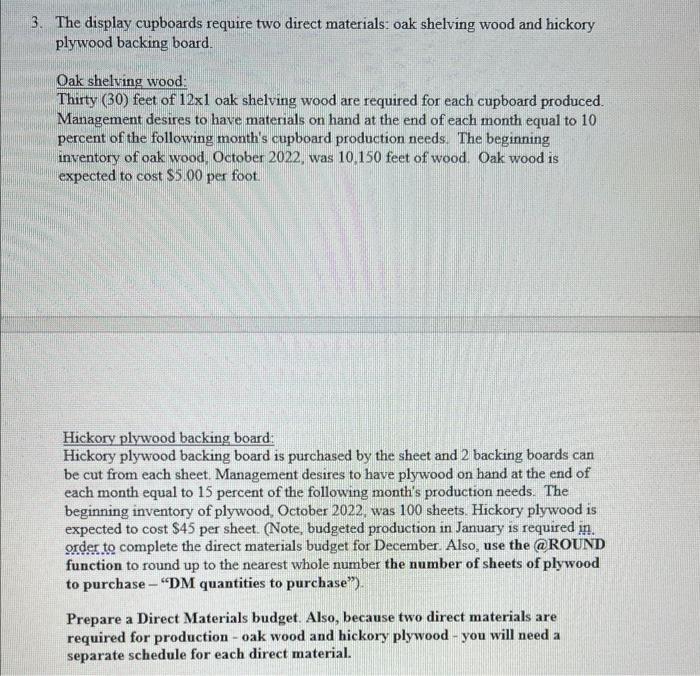 including formulas! 1. The Decorideas Company manufactures hand-crafted natural wood display cupboards.
