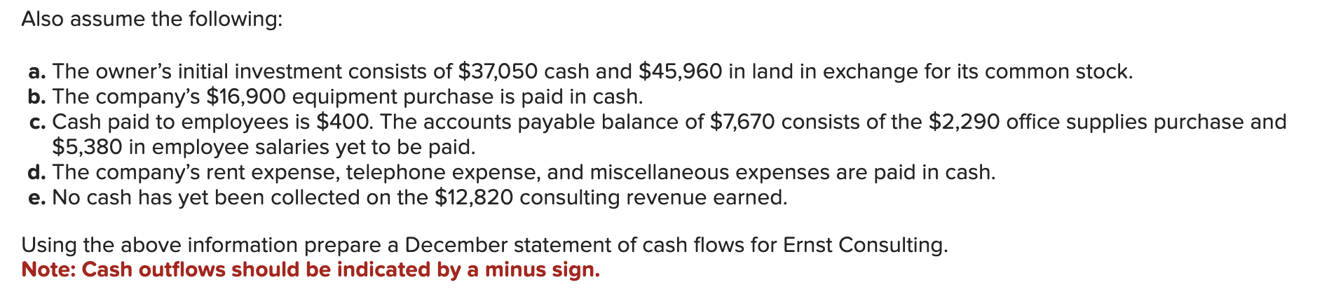 [The following information applies to the questions displayed below.] On December 1,