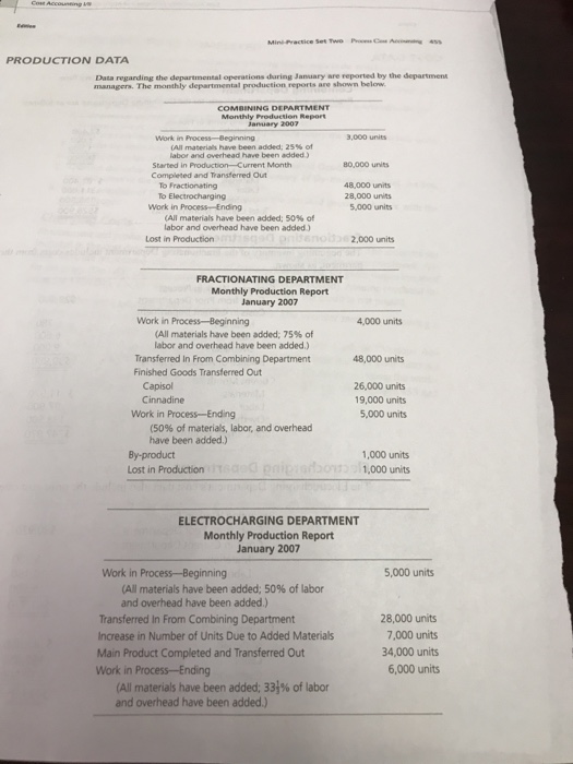 with the Jasper Chemical Corporation for the month of January. In completing