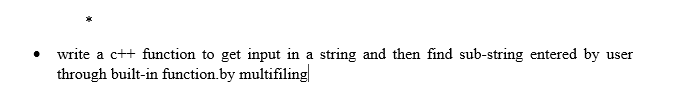  write a c++ function to get input in a string and