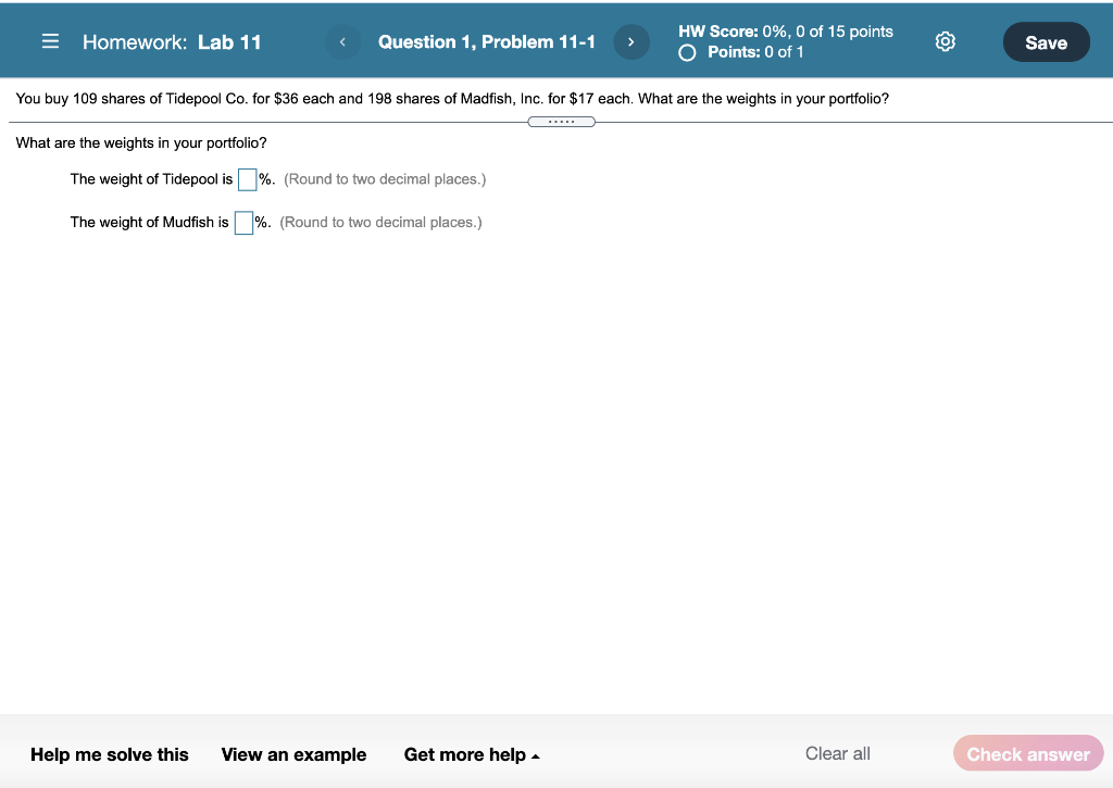 = Homework: Lab 11 Question 1, Problem 11-1 HW Score: 0%,
