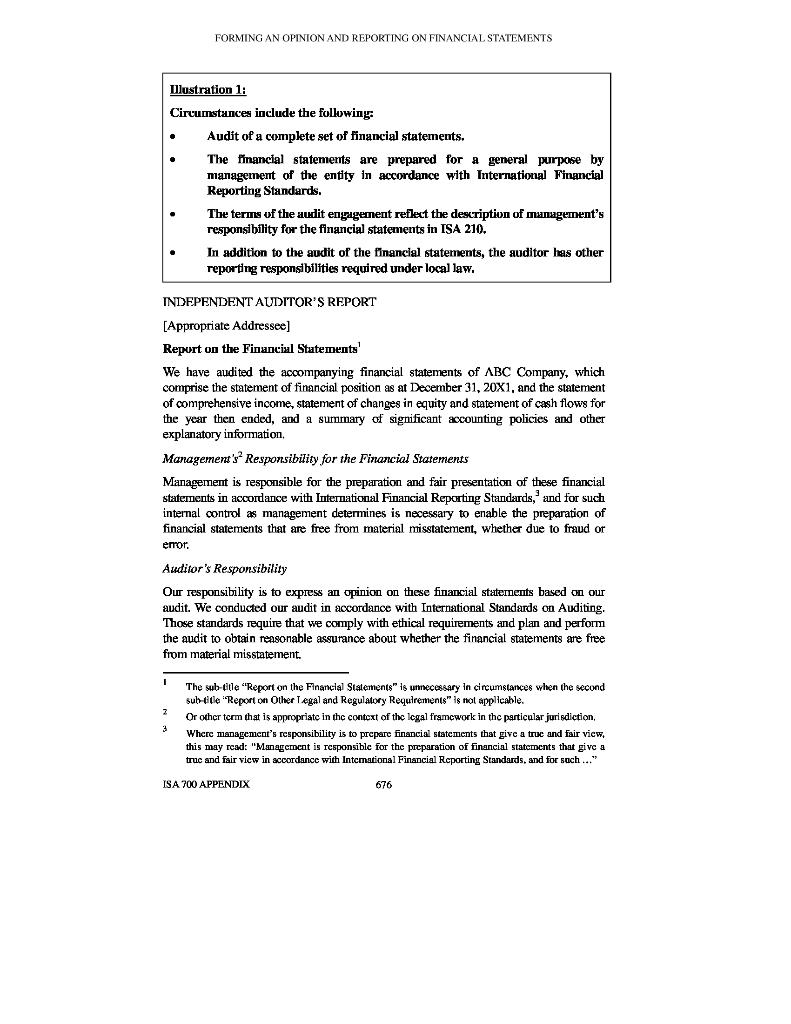 Explain the differences between the old international audit report and the new