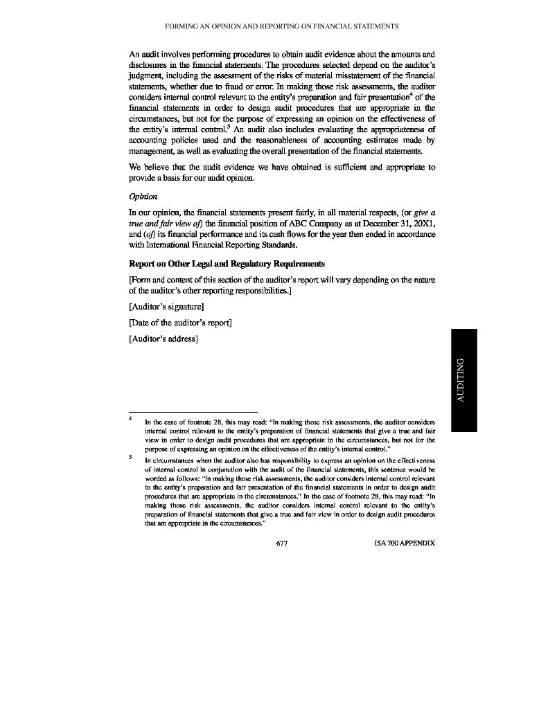 (extended) international audit report. Note: The old report is attached with this