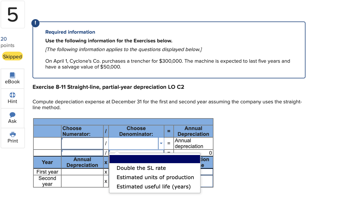Land is appraised at $188,000; land improvements are appraised at $47,000; and