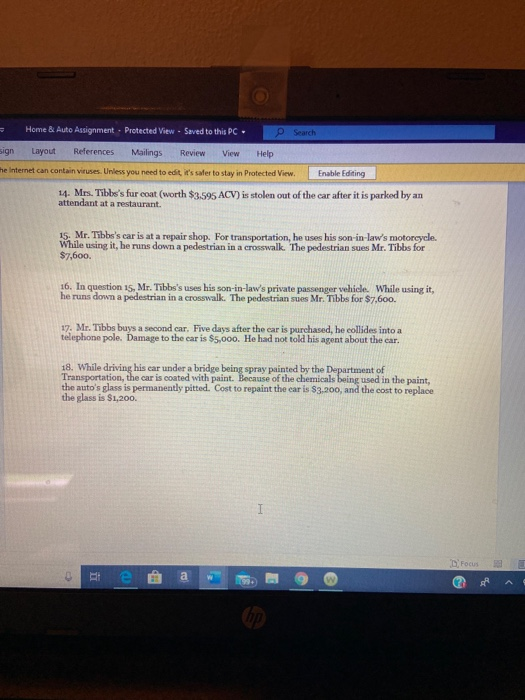 CONTRACT Assume the Finch family of Charlotte, North Carolina, purchased their home