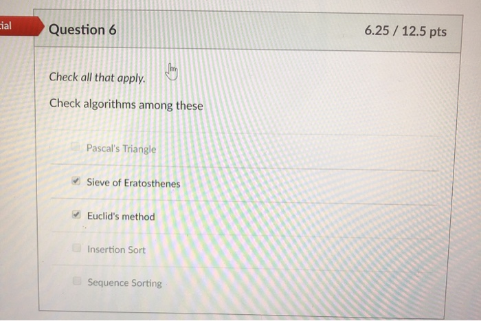 the problem. None of these answers the number 6.6 and the sequence